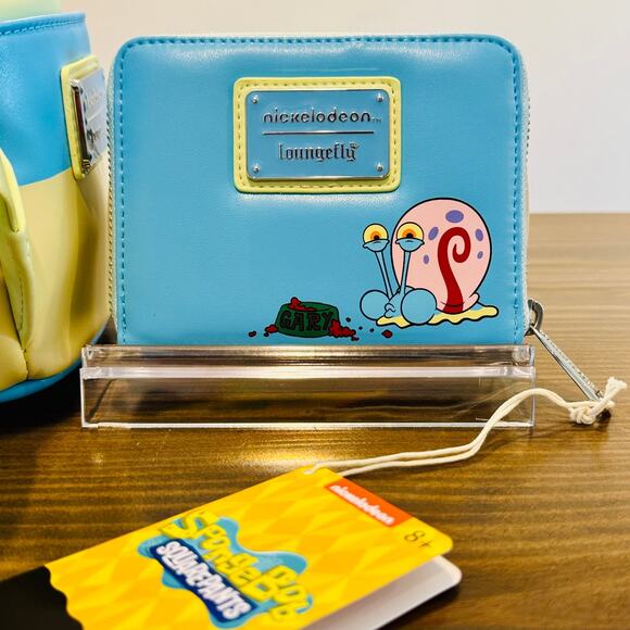 Loungefly SpongeBob SquarePants Gary The Snail Cosplay Mini Backpack Wallet Set main image 4